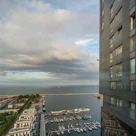 아파트 Sea Towers Panoramic Penthouse 그디니아